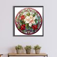 thumbnail image 4 of 5D bricolaje redondo completo taladro diamante pintura vidrieras flor hogar decoración arte FLhrweasw Nuevo, 4 of 9