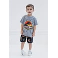 thumbnail image 4 of Jurassic World Jurassic Park T-Rex T-Shirt and French TerryShorts Outfit Set Logo Toddler to Big Kid, 4 of 5