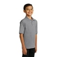 thumbnail image 4 of Port & Company Youth Core Blend Jersey Knit Polo-XL (Athletic Heather), 4 of 6