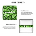 thumbnail image 6 of Leather Tissue Box Cover Square - Glitter Adorable green Waterproof Tissue Box Holder Paper Case Organizer Dispenser for Modern Home Office Room Home Bathroom Decor, 6 of 7