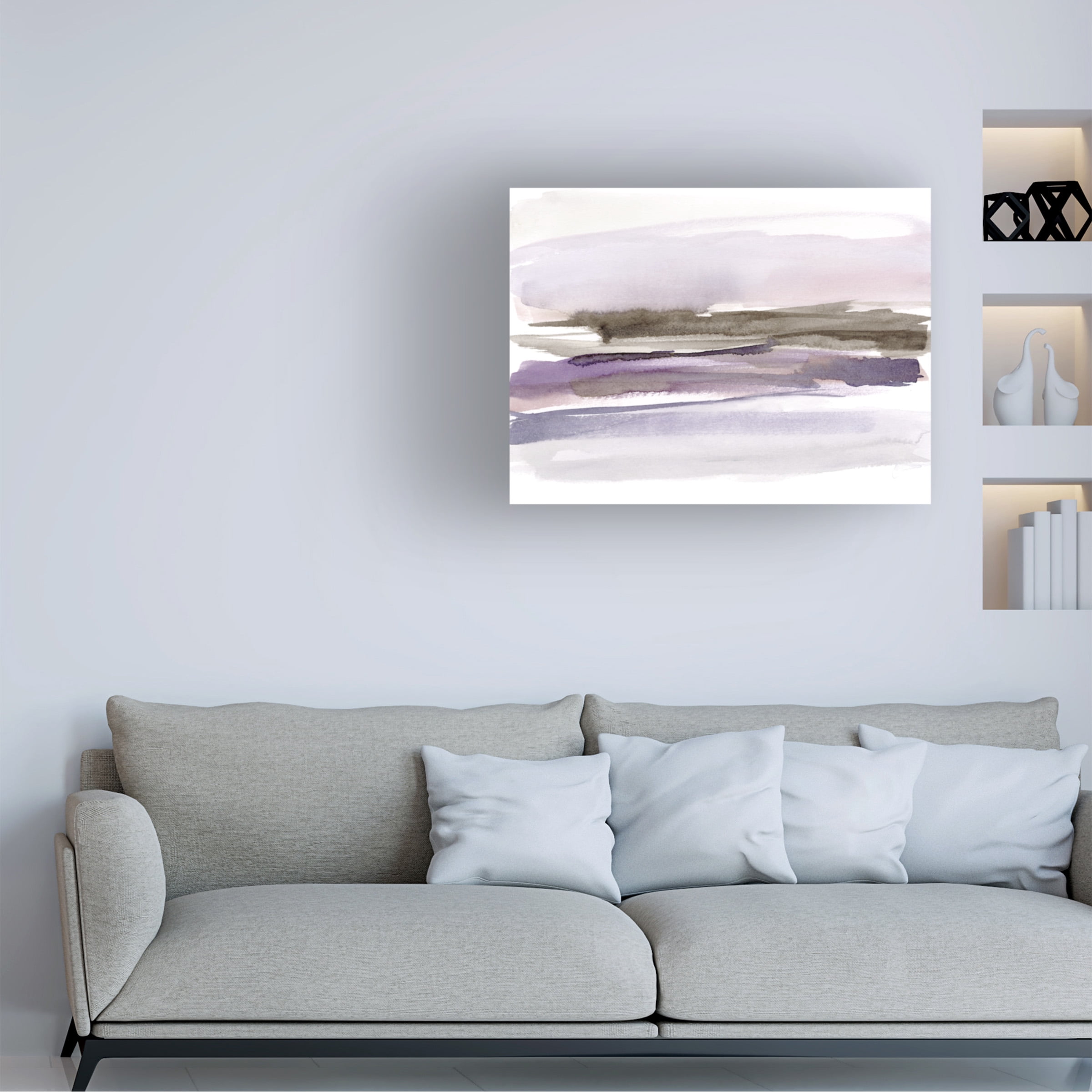 Jennifer Goldberger 'Purple Umber I' Canvas Art