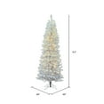 thumbnail image 4 of Vickerman 9.5' White Salem Pencil Pine Artificial Christmas Tree, 550 Warm White LED Lights, 4 of 7