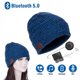 thumbnail image 2 of Auriculares inalámbricos Bluetooth 5.0, gorro de invierno cálido con música, auriculares inteligentes, altavoz con micrófono, gorro deportivo de punto, auriculares de regalo., 2 of 6