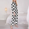 thumbnail image 3 of Xecao Gear Tools for Women's Long-Sleeved Pajama Set with Button Front and Pockets Soft Lounge Sleepwear for Home Relaxation-Large, 3 of 7