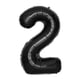 thumbnail image 1 of Globos de aluminio negros, decoraciones digitales para fiestas de cumpleaños, globos digitales, 1 of 6