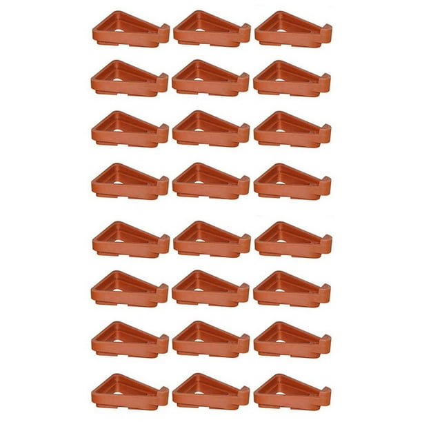 24 Piezas Pies para Macetas, Elevadores Invisibles para Macetas, Combinación de Bricolaje, Elevadores de Macetas con Dedos de Esquinas para Maceta de Flor