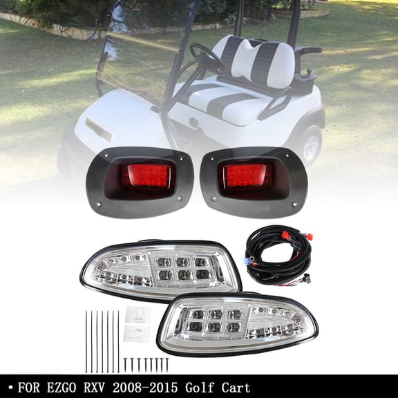 For EZGO RXV 2008-2015 Golf Cart All LED Light Kit USA