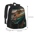 thumbnail image 2 of Daiia Realistic Colorful Chameleon Backpack for Men and Women -Durable Backpack Large Capacity, Water-Resistant Bag with Adjustable Straps and Laptop Compartment, 2 of 7