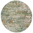 thumbnail image 3 of SAFAVIEH Madison Kebo Abstract Area Rug, Green/Turquoise, 11' x 11' Round - Large - Modern Design, Green & Turquoise, Ideal for Living Room, Bedroom, Dining Space, 3 of 12