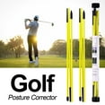 thumbnail image 2 of koolsoo 2 Pack Golf Alignment Rods Golf Wrist Trainer Foldable Exercise Sticks 48in Golf Yellow, 2 of 8