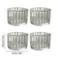 thumbnail image 3 of Yannianjz under $5 Glass Candle Holder, Tea Candle Glass Cup,Romantic Candle Light Dinner Prop,Stripe Glass Candle Holder Atmosphere,Small Candle Cup Holiday Decor,Thickened Glass, 3 of 7