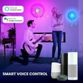 thumbnail image 4 of Lámpara de música regulable con altavoz wifi, luz de techo LED 2 en 1 para dormitorio, sala de estar, habitación de niños, 36 W, luz de techo musical RGB con función de memoria, 4 of 5