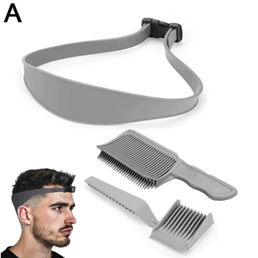 HPQ Adjustable Neckline Hair Trimming Guide Set – DIY Self-Haircut Shaving Template & Straight Hairline Tool.