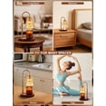 thumbnail image 6 of Candle Warmer Lamp with Timer and Dimmer, Height Adjustable for Jar Candles, 2x50W Bulbs, Vintage Wax Warmer Home Decor Gift, 6 of 12