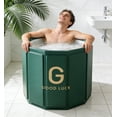 thumbnail image 3 of Beuway 31"Large Upgraded Foldable Bathtub for Adult,Portable Hot Ice Bath Tub,Soaking Spa,Green, 3 of 8