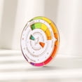 thumbnail image 1 of Dynamic Color Wheel Enamel Pin Rotating Fashion Jewelry Accessory for Stylish Lapel Hat Bag Decoration, 1 of 3