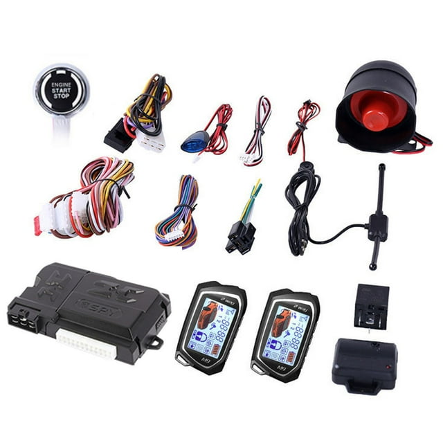 TFixolCar Remote Starter System PKE Keyless Entry BT Remote Engine Starter Central Lock Kit Vibration Alarm Support APP Control with 2 Remote Controller