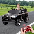 thumbnail image 6 of Kids Ride-On Car, Licensed Toyota Land Cruiser Electric SUV Police Car, 2 Seaters, 12V, Remote Control, LED Lights, 6 of 8