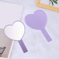 thumbnail image 5 of Heart-Shaped Travel Handheld Mirror, Cosmetic Hand Mirror, 5 of 5