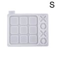 thumbnail image 3 of CAROOTU DIY Mold X O Shape Board Game Silicone Resin Mold Kit Modern Farmhouse Porch Decor Coffee Game Table, 3 of 7