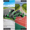 thumbnail image 2 of Go Kart eléctrico infantil 24V para niños 8-12 años - Motores dobles 300W - Batería 9Ah - Velocidad hasta 13km/h - Drift seguro y arranque suave - Música y claxon - Pantalla de batería - Hasta 70kg, 2 of 7