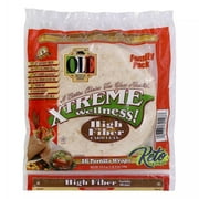 Ole Mexican Foods Xtreme Wellness High Fiber Low Carb Keto Friendly - 16 Tortilla Wraps (Pack of 2) 32 Total Wraps