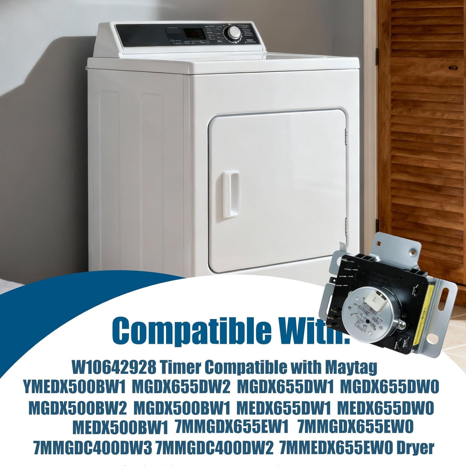 Aniceparthy W10642928 Dryer Timer Compatible with Maytag Replaces WPW10642928, PS11756913, 4448993,AP6023568,PD00043061,418-098-20-B5,EAP11756913