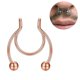 thumbnail image 2 of 1 Pcs Nariz Anillos de aro de calibre 18 no Piercing Clip de acero inoxidable en la nariz de imitación Septum Clicker Anillo Piercings Joyería para Mujeres Hombres, 2 of 8