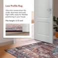 thumbnail image 3 of nuLOOM Zena SpinClean Medallion Machine Washable Area Rug, 6', Round, Zena Rust, 3 of 11