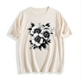 thumbnail image 4 of Women's Tops Short Sleeve Under $5 Summer Printed Short Sleeved T-shirt, 4 of 4