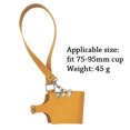 thumbnail image 2 of YongCo PU Cup Cover Adjustable PU Cup Sleeve Versatile Drinkware Accessory Fashion PU Cup Sleeve for Coffee and Milk Lover, 2 of 6