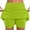 Green, variant on Timegard Workout Shorts Women 2 in 1 Plus Size Casual Running Skirt Shorts Mid Waist Solid Color Shorts