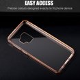 thumbnail image 4 of Kaleidio Case For Samsung Galaxy S9 G960 [Scratch Resistant] Hybrid TPU Bumper [Slim Fit] Transparent Back Panel Skin Cover w/ Overbrawn Prying Tool [Clear/Rose Gold], 4 of 6