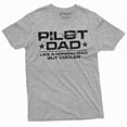 thumbnail image 6 of Men's Pilot Dad T-shirt Cool pilot dad father's day father daddy gift tee shirt Birthday gift ideas (X-Large Black), 6 of 7