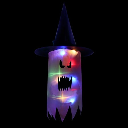 

Home Decor LED Lamp Alloween Hat LED Lamp Halloween Witch Hat Hanging Light 6 LED Room Decor Halloween Decorations Party