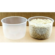 2 Pack Rice Measuring Cup Clear Bright Kitchen Brand Cooker Replacement Cup Plastic (2 Rice Cups)