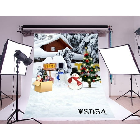 Image of 5x7ft Outdoor Christmas Decorations Christmas Photography Backdrops Studio Background Photo Backdrops Studio Props