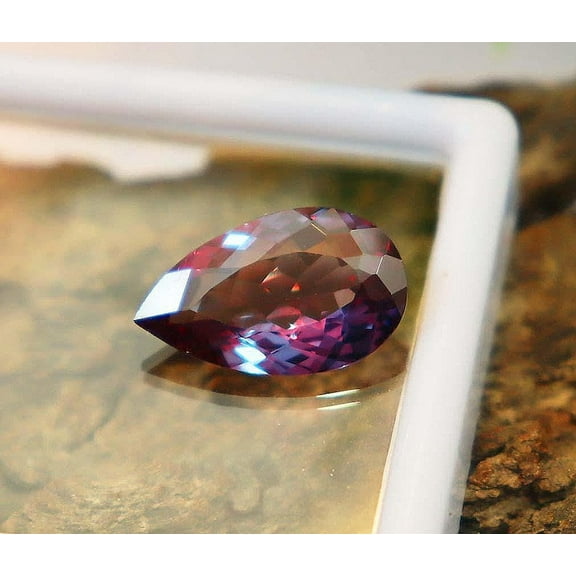 Alexandrite Gemstone 9 Ct Pear cut 16x10x5mm Loose Alexandrite color changing Gemstone for alexandrite Ring Jewelry