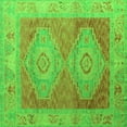 thumbnail image 1 of Ahgly Company Indoor Square Oriental Green Modern Area Rugs, 6' Square, 1 of 4