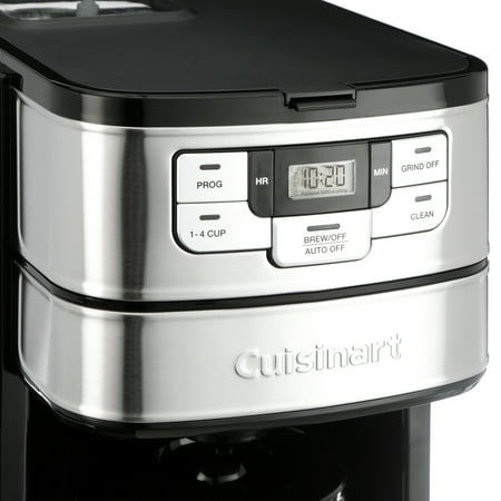 Cuisinart - Automatic Grind and Brew 12 Cup Coffeemaker - Black/Stainless Steel
