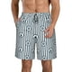 thumbnail image 1 of Balery Nautical1 Traje de Baño Estilo Hawaiano para Hombre, Shorts de Secado Rápido con Bolsillos-Small, 1 of 6