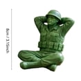 thumbnail image 2 of Green Soldier Model - Miniature Military Decorative Ornament For Desktop, Bookshelf, Diorama, Scene Model & Collectible Display - Model Enthusiasts, Collectors, Home Office Decor,, 2 of 5