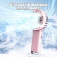 thumbnail image 4 of Ventilador de techo, mini ventilador portátil de mano, transparente, pequeño, ajustable, recargable por USB, 3 velocidades, potente ventilador de pestañas para mujeres y hombres con estilo, para inter, 4 of 6