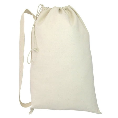 Heavy Duty Natural Cotton Canvas Laundry Bags (Natural) - 0 - 0