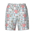 thumbnail image 4 of Lsque Mens Swim Trunks Cute Rabbit And Heart Pattern - Bathing Suit Compression Liner - Beach Swim Shorts Swimwear - (S-3XL) - Stretch Quick Dry -Large, 4 of 9