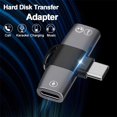 thumbnail image 3 of Divisor OTG 2 en 1 Doble USB Tipo C A Conector Tipo C AUX Audio Auriculares Adaptador de Cargador de 15 W para 15 Pro para A, 3 of 5