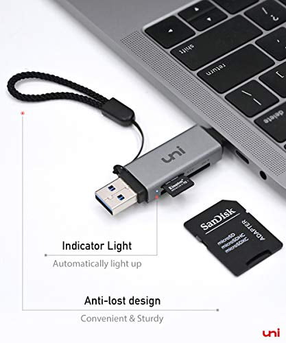 kompatibel für MacBook Pro iPad Pro 2020/2018 Huawei Mate 30 Space Grau MacBook Air uni SD Kartenleser USB C USB C Kartenleser Galaxy S20 unterstützt SD/Micro SD/SDHC/SDXC/MMC P40 und mehr 
