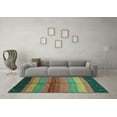 thumbnail image 3 of Ahgly Company Indoor Rectangle Abstract Light Blue Contemporary Area Rugs, 7' x 10', 3 of 4