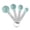 4PCS S blue, variant on Stainless Steel Handle Plastic Measuring Cup Spoon Set for Kitchen Baking(4PCS S black)