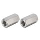 thumbnail image 1 of Hex Connector Nut, Anti Corrosion Hex Coupling Nuts 2PCS Rustproof High Hardness Stainless Steel For Connection ANGGREK Otros, 1 of 8